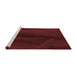 Sideview of Machine Washable Transitional Night Red Rug, wshpat536rd