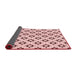 Thickness of Patterned Light Rose Pink Rug, pat538rd