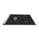 Sideview of Machine Washable Transitional Black Rug, wshpat539gry