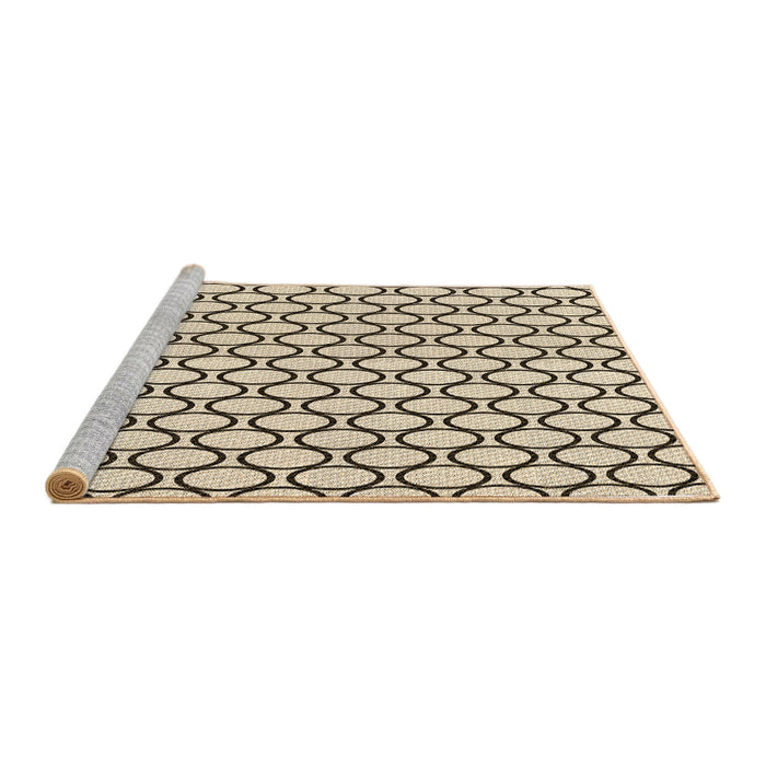 Sideview of Machine Washable Transitional Wheat Beige Rug, wshpat541brn