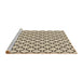 Sideview of Machine Washable Transitional Wheat Beige Rug, wshpat541brn