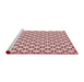 Sideview of Machine Washable Transitional Light Rose Pink Rug, wshpat541rd