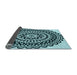 Thickness of Patterned Deep-Sea Blue Rug, pat543lblu