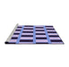 Sideview of Machine Washable Transitional Blue Rug, wshpat544pur