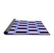 Thickness of Patterned Blue Rug, pat544pur