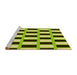 Sideview of Machine Washable Transitional Green Yellow Green Rug, wshpat544yw