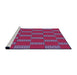 Sideview of Machine Washable Transitional Raspberry Red Rug, wshpat545pur