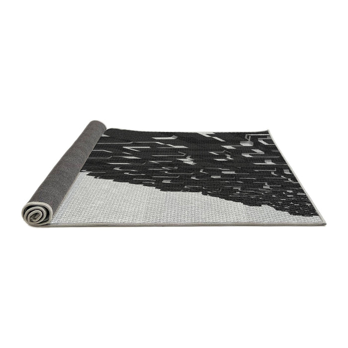Thickness of Patterned Midnight Gray Rug, pat546gry
