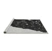 Sideview of Machine Washable Transitional Midnight Gray Rug, wshpat546gry