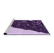 Sideview of Machine Washable Transitional Dark Purple Rug, wshpat546pur