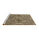 Sideview of Machine Washable Transitional Red Brown Rug, wshpat547brn