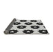 Thickness of Patterned Black Rug, pat548gry