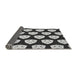 Thickness of Patterned Charcoal Black Rug, pat549gry