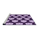 Sideview of Machine Washable Transitional Mauve Purple Rug, wshpat549pur