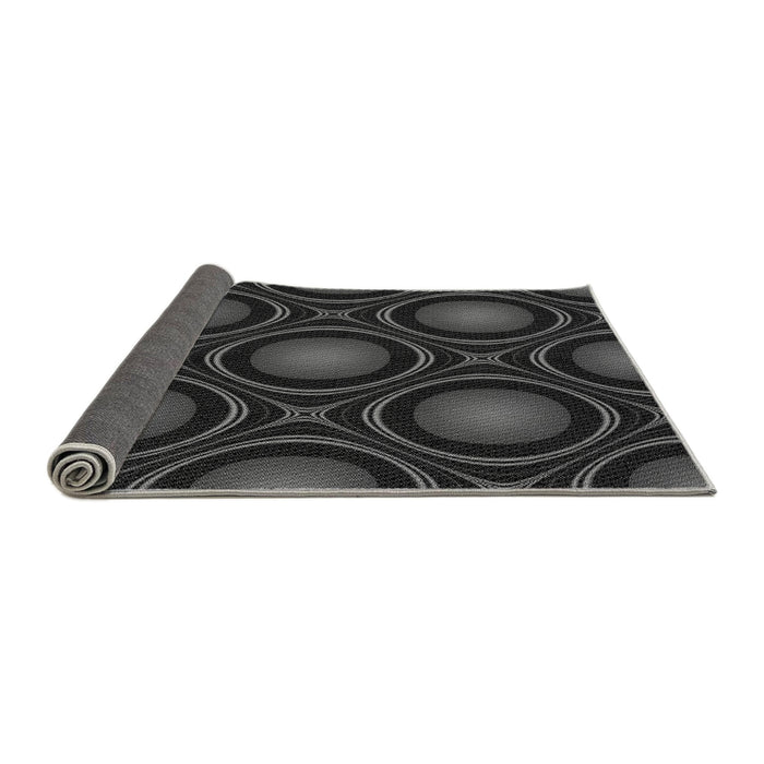 Thickness of Patterned Ash Gray Rug, pat55gry