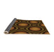 Patterned Black Brown Rug, pat55org