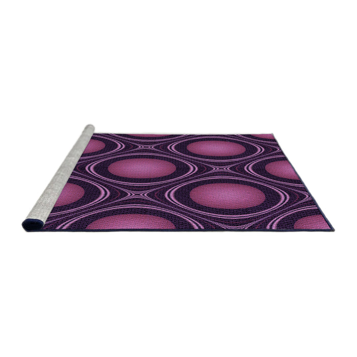 Machine Washable Transitional Orchid Purple Rug in a Bedroom, wshpat55pur