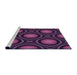 Machine Washable Transitional Orchid Purple Rug in a Bedroom, wshpat55pur