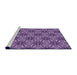 Sideview of Machine Washable Transitional Purple Rug, wshpat550pur