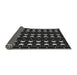 Thickness of Patterned Black Rug, pat551gry