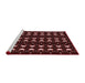 Sideview of Machine Washable Transitional Chocolate Brown Rug, wshpat551rd
