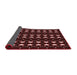 Thickness of Patterned Chocolate Brown Rug, pat551rd