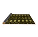 Thickness of Patterned Black Rug, pat551yw