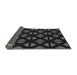 Thickness of Patterned Black Rug, pat555gry