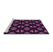 Sideview of Machine Washable Transitional Deep Purple Rug, wshpat555pur