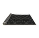 Thickness of Patterned Black Rug, pat557gry