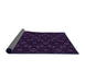 Thickness of Patterned Midnight Gray Rug, pat557pur