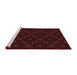 Sideview of Machine Washable Transitional Chocolate Brown Rug, wshpat557rd