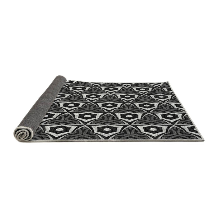Thickness of Patterned Midnight Gray Rug, pat558gry