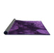 Thickness of Patterned Jasmine Purple Rug, pat559pur