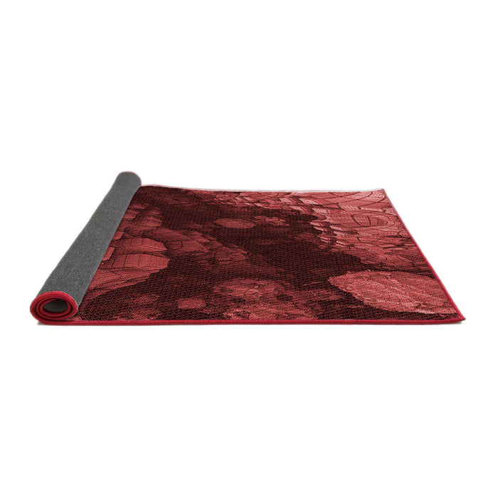 Thickness of Patterned Red Rug, pat559rd
