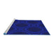 Machine Washable Transitional New Midnight Blue Rug in a Bedroom, wshpat56blu