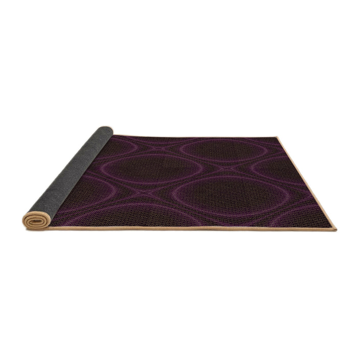Patterned Deep Purple Rug, pat56brn