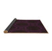 Patterned Deep Purple Rug, pat56brn