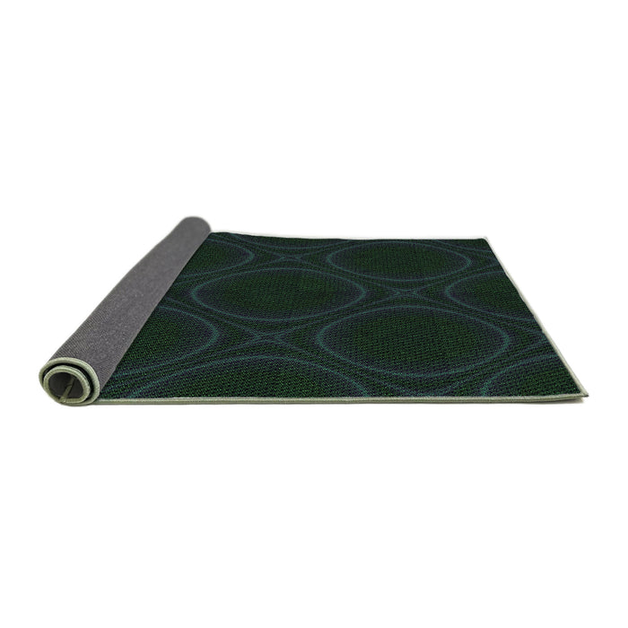 Patterned Black Rug, pat56grn