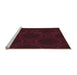 Machine Washable Transitional Chocolate Brown Rug in a Bedroom, wshpat56org