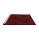 Machine Washable Transitional Red Rug in a Bedroom, wshpat56rd