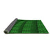 Thickness of Patterned Deep Emerald Green Rug, pat560grn