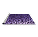 Sideview of Machine Washable Transitional Purple Rug, wshpat561pur