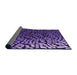 Thickness of Patterned Purple Rug, pat561pur