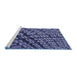 Sideview of Machine Washable Transitional Purple Rug, wshpat562blu