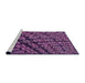 Sideview of Machine Washable Transitional Dark Purple Rug, wshpat562pur