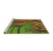 Sideview of Machine Washable Transitional Dark Bronze Brown Rug, wshpat563brn