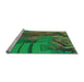 Sideview of Machine Washable Transitional Army Green Rug, wshpat563lblu