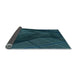 Thickness of Patterned Dark Cyan Green Rug, pat564lblu