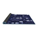 Thickness of Patterned Night Blue Rug, pat565blu